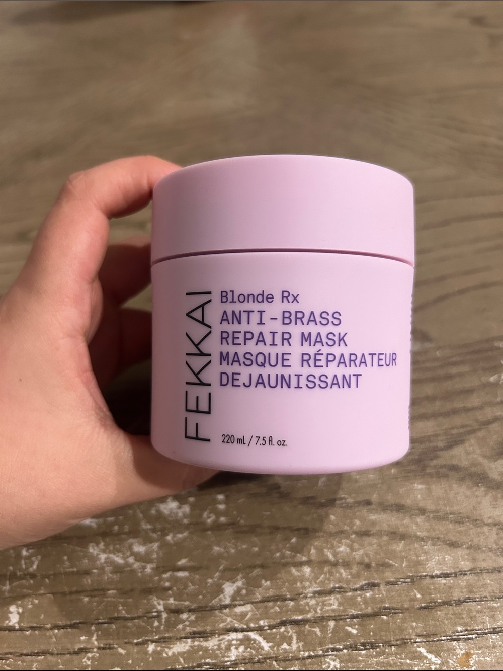 Fekkai Blonde Rx Anti-Brass Repair Mask - Pink Jar new never opened